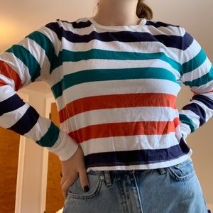 PACSUN Striped Long Sleeve Top